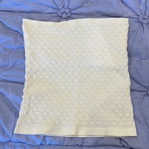 Free People cream bandeau tube top.